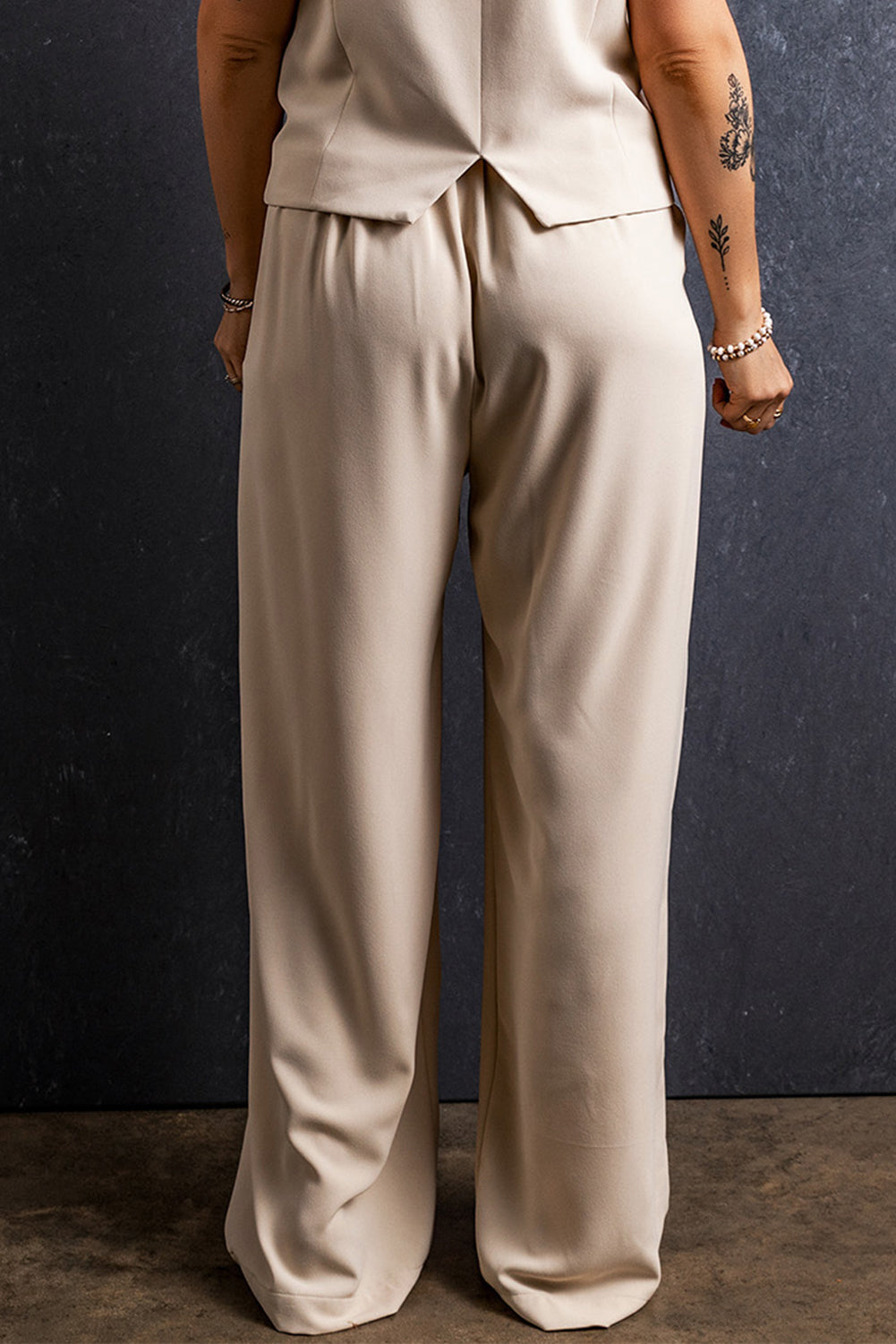 Ruched Wide Leg Pants