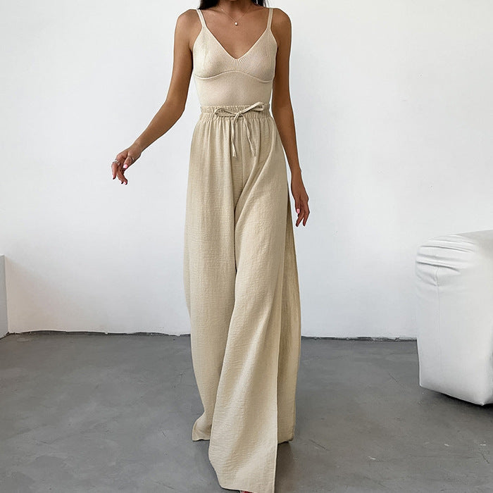 Split Wide-leg Pants