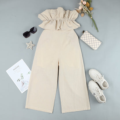 Sleeveless Pleated Jumpsuit